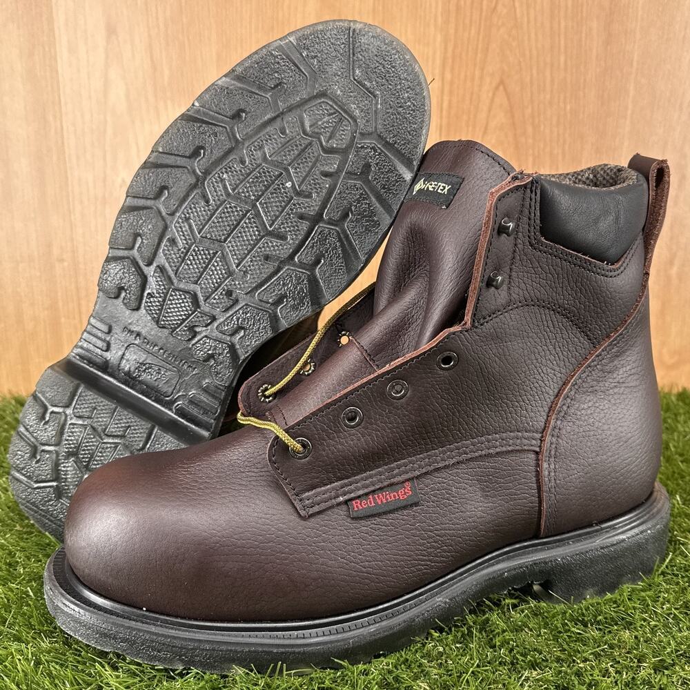 Red Wing SuperSole 2.0 6-inch GTX Work Boot Brown Wide Boots 3504 Mens Sz 11.5 E